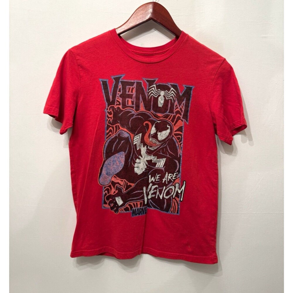 Marvel Venom Boys Youth XL 14/16 Red Graphic Print Crew Neck T-Shirt